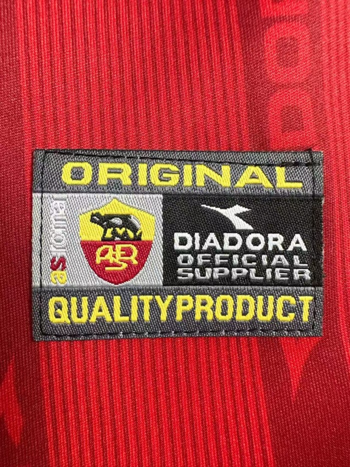 AS Roma Home Sleeve Retro Jersey 1999/00