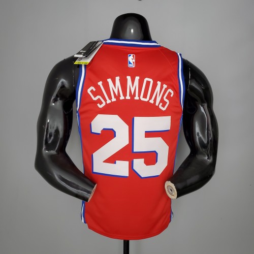 Ben Simmons Philadelphia 76ers 2020/21 Swingman Jersey Themed Red