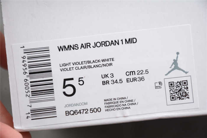 Air Jordan 1 Mid Barely Rose White Pink Mid BQ6472-500