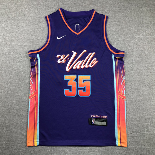 Phoenix Suns Kids Jersey Purple City Edition 23/24 NO.35 DURANT