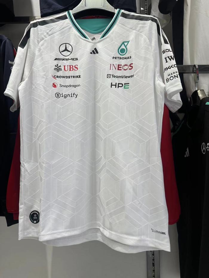 2026 Mercedes AMG Petronas T-Shirt White NO Number