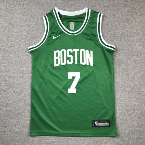 Boston Celtics KIds Jersey Green Lcon Edition NO.7 BROWN