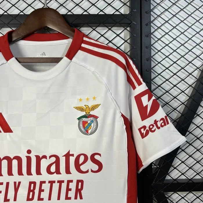 SL Benfica White Away Man Jersey 25/26