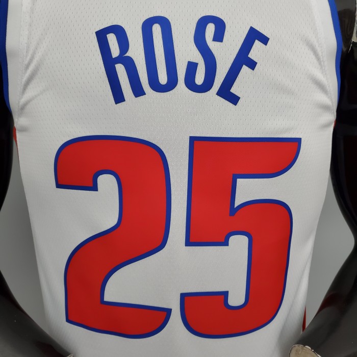 Derrick Rose Detroit Pistons 75th Anniversary Swingman Jersey White