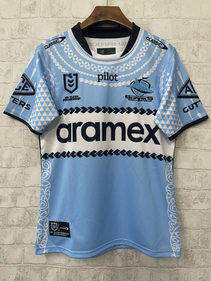 2025 Cronulla Sharks Pasifika Rugby Jersey