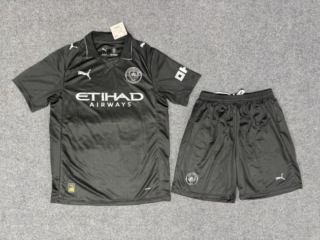 Manchester City Short Sleeve Away Adult Suit 25/26