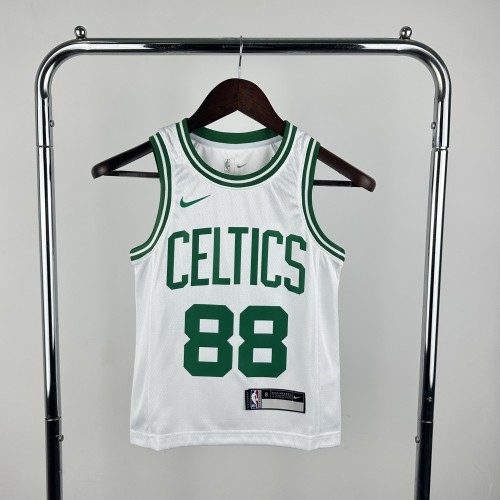 Boston Celtics KIds Jersey White Icon Edition NO.88 QUETA