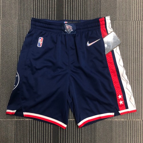 Brooklyn Nets Swingman Shorts Blue City Edition  75 th
