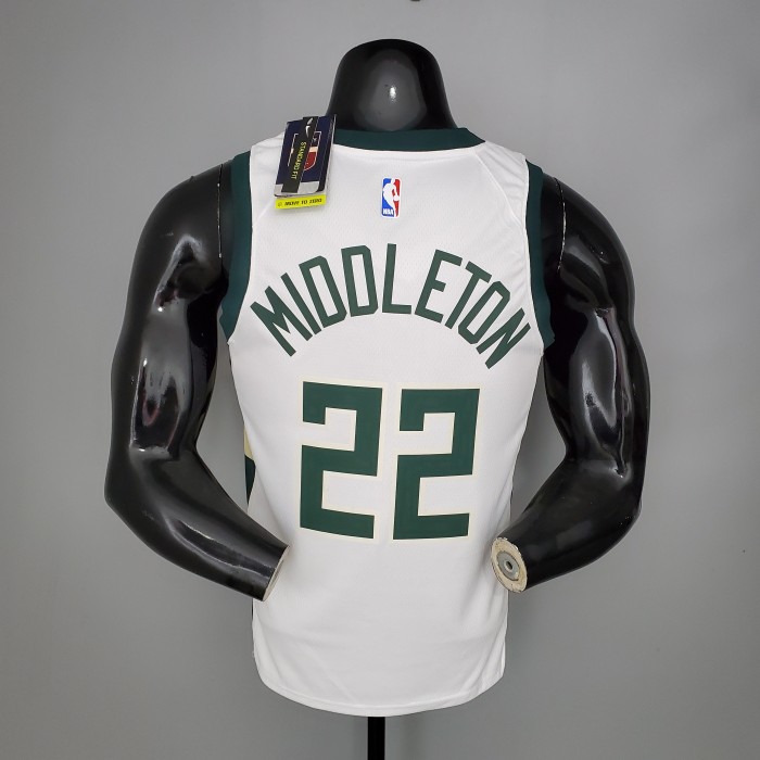 Khris Middleton Milwaukee Bucks Swingman Jersey White