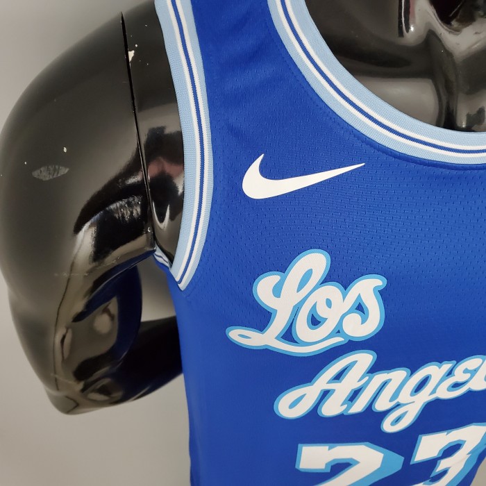 LeBron James #23 Los Angeles Lakers 2020/21 Swingman Jersey Retro Blue