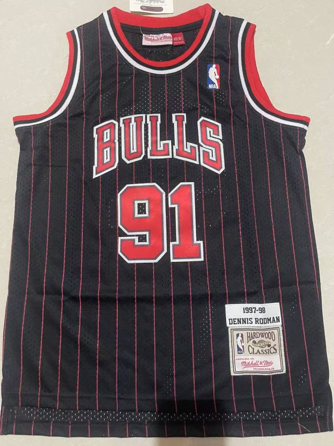 Chicago Bulls Kids Jersey Classic 1995 RODMAN NO.91 RODMAN