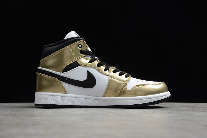 Air Jordan 1 Mid Metallic Gold Style DC1419-700