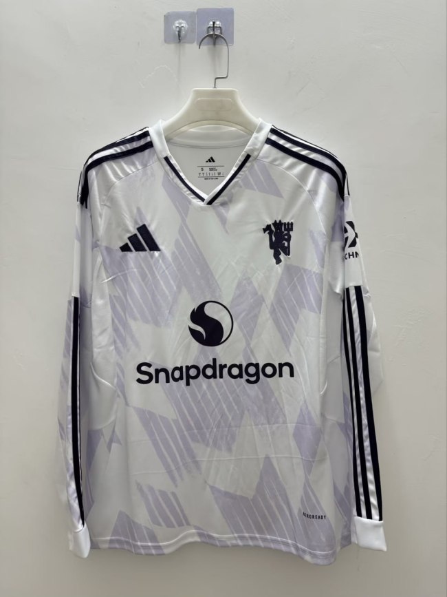 Manchester United Man Away Long Sleeve Jersey 25/26