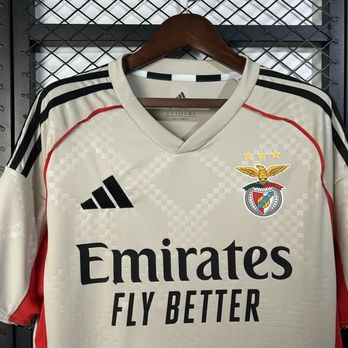 SL Benfica Beige Away Man Jersey 25/26