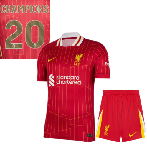 Liverpool Home Kids Suit 24/25 - CHAMPIONS 20