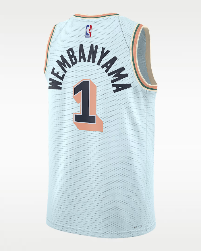 San Antonio Spurs Victor Wembanyama 1 City Edition Swingman