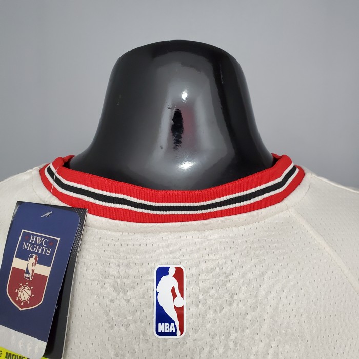Damian Lillard Portland Trail Blazers Swingman Jersey Beige