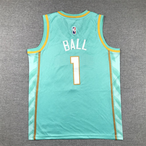 Charlotte Hornets Kids Jersey City Edition 23/24 NO.1 BALL