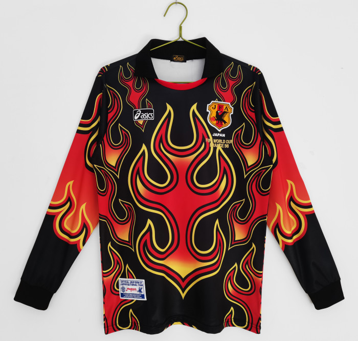 Japan Retro Home Goalkeeper Long Sleeve Jersey 1998