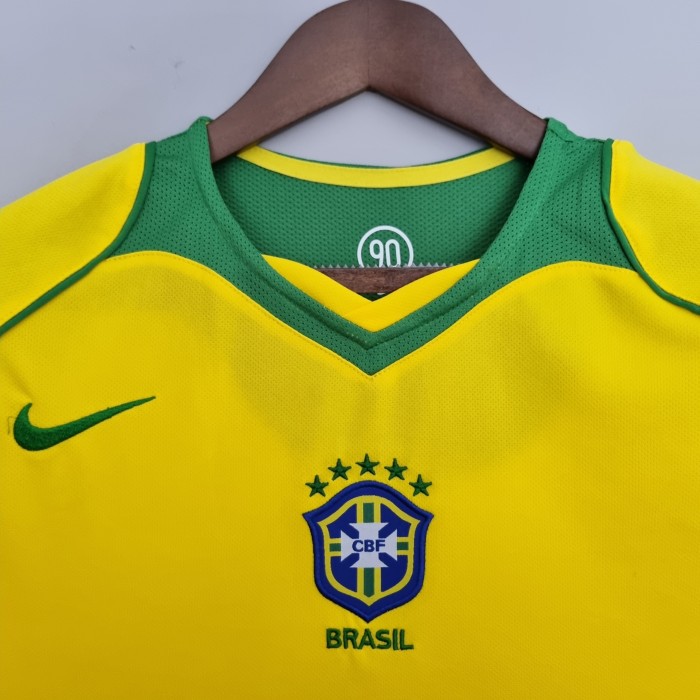 Brazil Home Retro Jersey 2004
