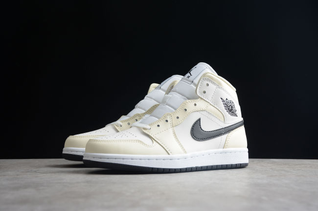 Air Jordan 1 Mid SE Coconut Milk Particle Grey