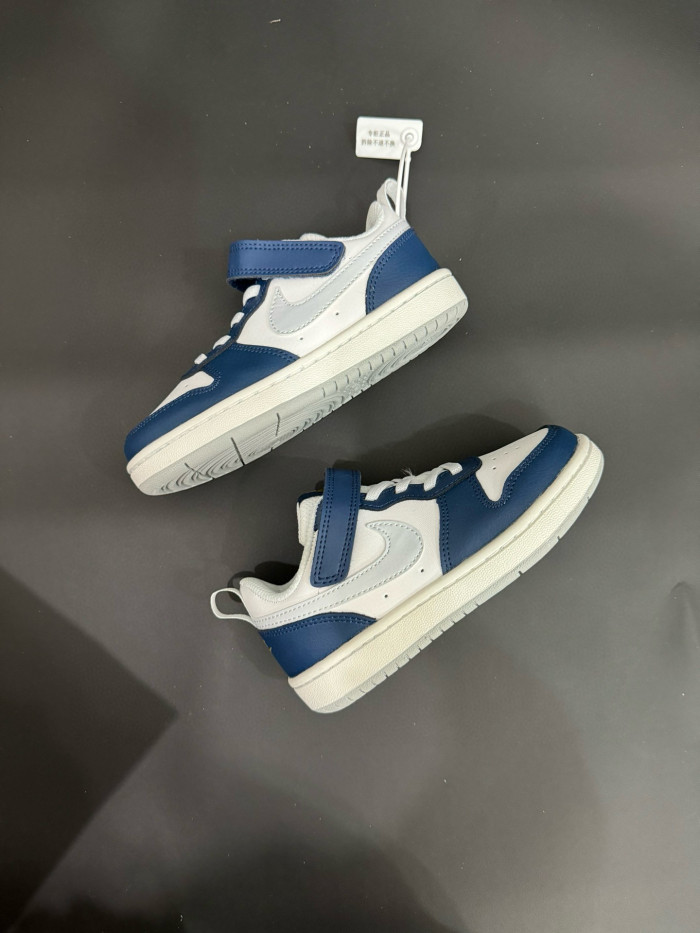 Air Force Low Top Work Kids Shoes FG22-36 Blue White