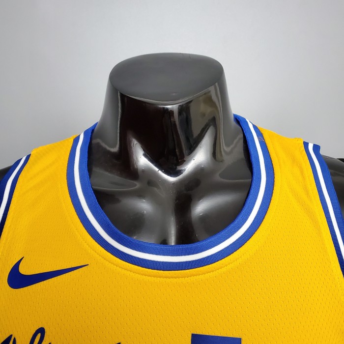 Stephen Curry Golden State Warriors Tram Version Swingman Jersey Yellow