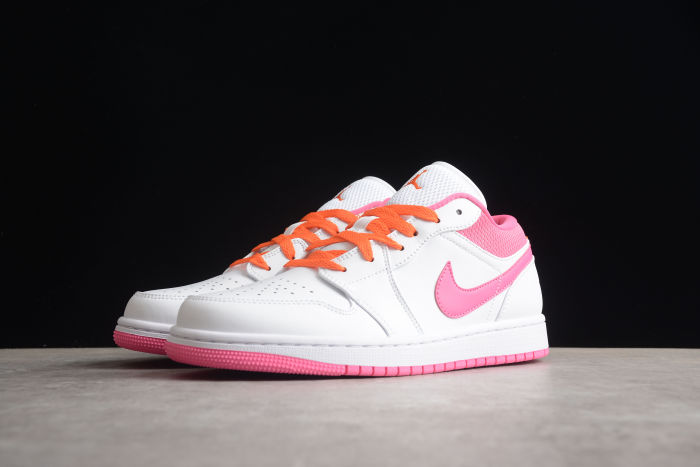 Air Jordan 1 Low White Pinksicle Safety Orange DR9498 168