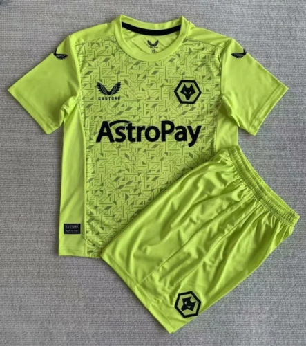 Wolves Away Goalkeeper Kids Suit 23/24