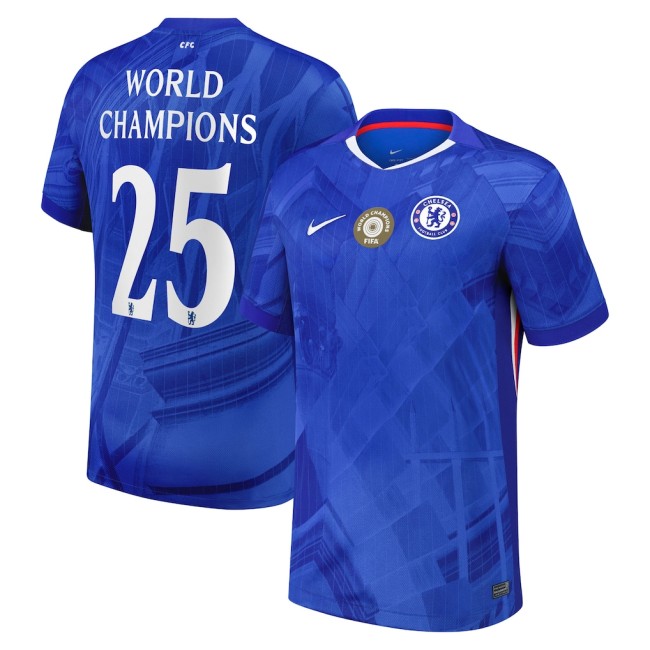 Chelsea Home World Champions 25 Man Jersey 25/26