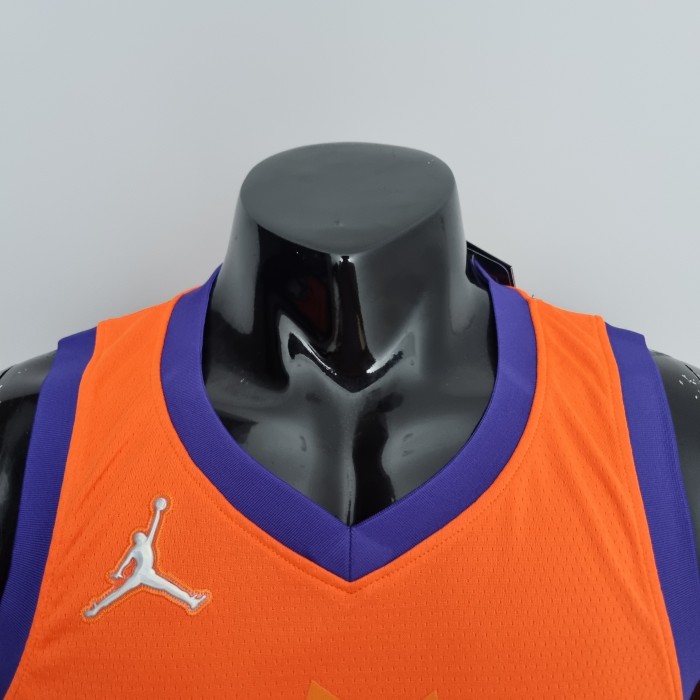 Devin Booker Phoenix Suns 75th Anniversary Swingman Jersey Orange