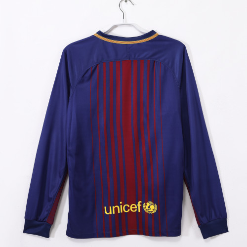 Barcelona Home Retro Long Sleeve Jersey 2017/18