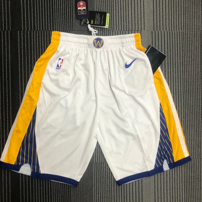 Golden State Warriors  Swingman Shorts  White  Statement Edition  18/19