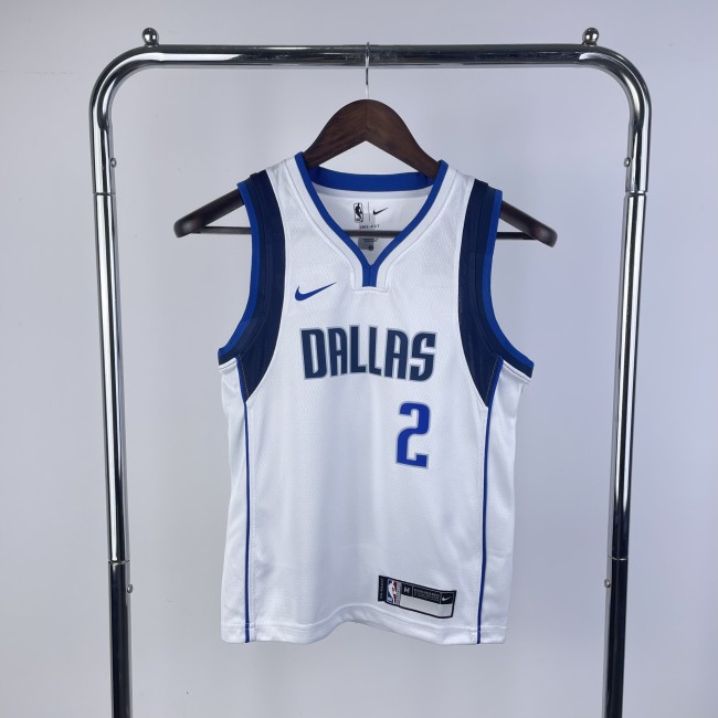 Dallas Mavericks Kids Jersey White City Edition 22/23 No.2 IRVING