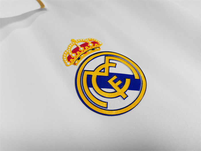Real Madrid Home Retro Long Sleeves Jersey 11/12