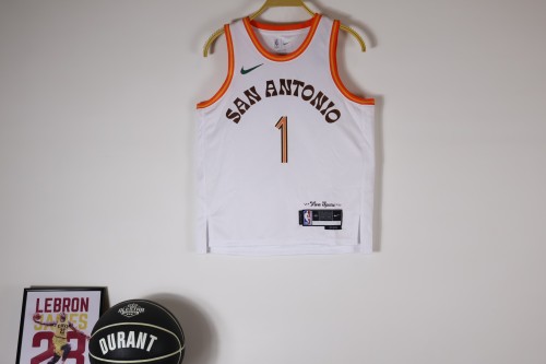 San Antonio Spurs Kids Jersey City Edition 23/24 NO.15 CARTER