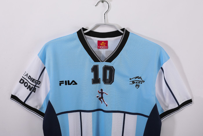 Argentina Diego Maradona Commemorative Retro Jersey 2001