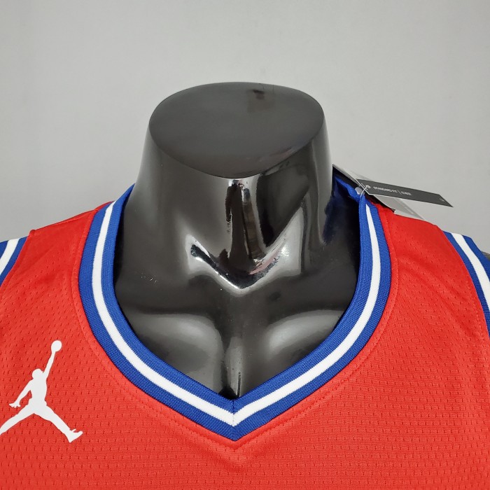 Allen Iverson Philadelphia 76ers 2020/21 Swingman Jersey Themed Red