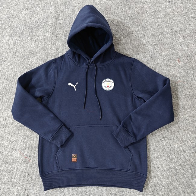 Manchester City Player fleece-lined Hoodie （Multiple colors）