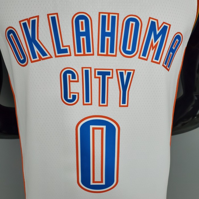 Russell Westbrook Oklahoma City Thunder Swingman Jersey White