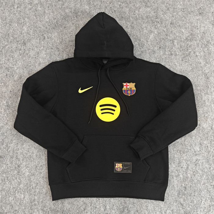 Barcelona Fleece Lined Hoodle Sweatshirt Training Jersey 25/26 (Multiple colors)