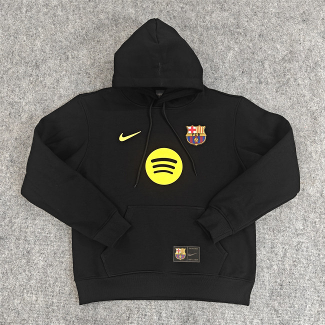 Barcelona Fleece Lined Hoodle Sweatshirt Training Jersey 25/26 (Multiple colors)