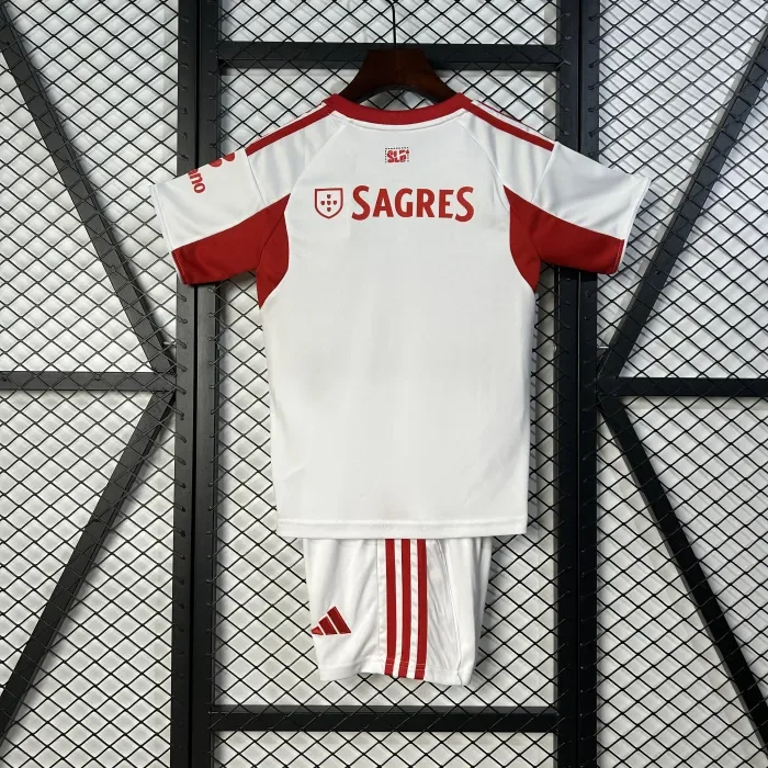 SL Benfica White Away Kids Suit 25/26