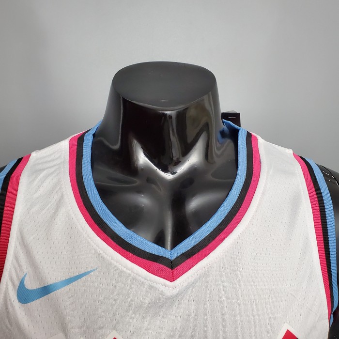 Dwyane Wade Miami Heat V-neck Swingman Jersey White