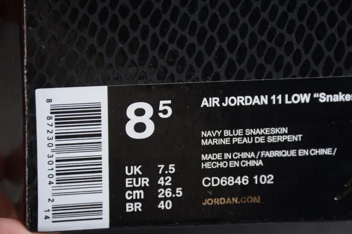 Air Jordan 11 Low White Blue AJ11 CD6846-102