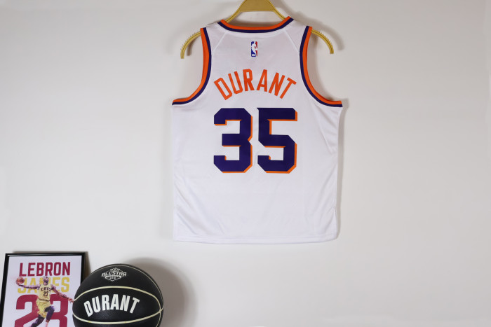 Phoenix Suns KIds Jersey White Association Edition  23/24 NO.35 DURANT