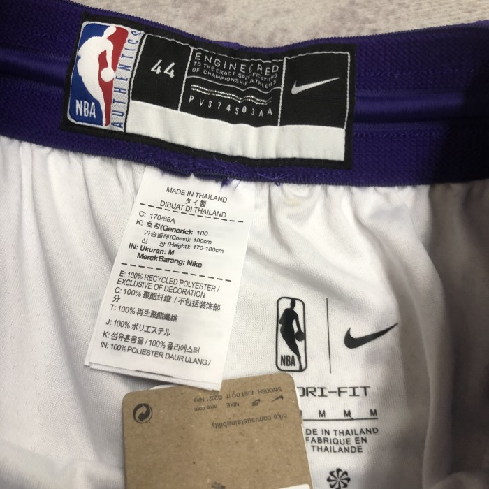 Los Angeles Lakers Team Basketball Shorts white City Edition 23/24