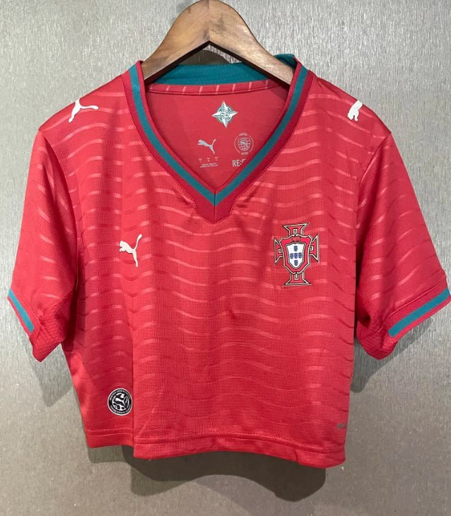 Portugal 2026 World Cup Home Women Cropped Jersey