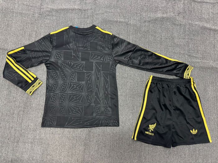 Mexico Gold Long Sleeve Kids Suit 25/26