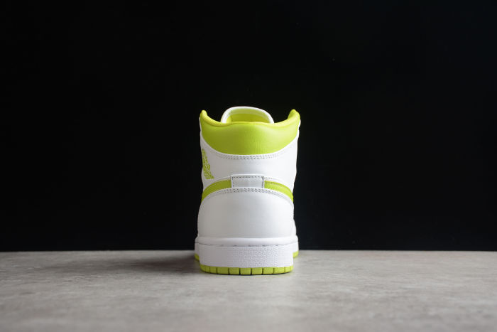Air Jordan 1 Mid White Lime Women Sneakers